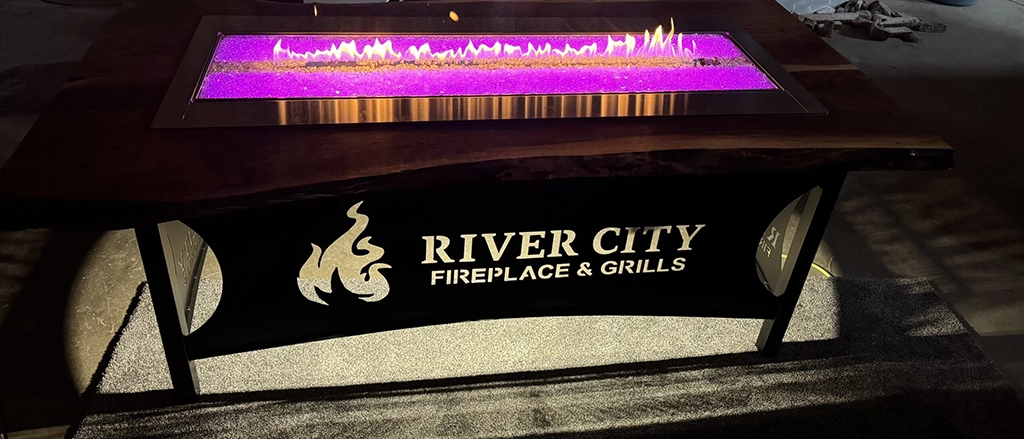 Gas fireplace by River City Fireplaces