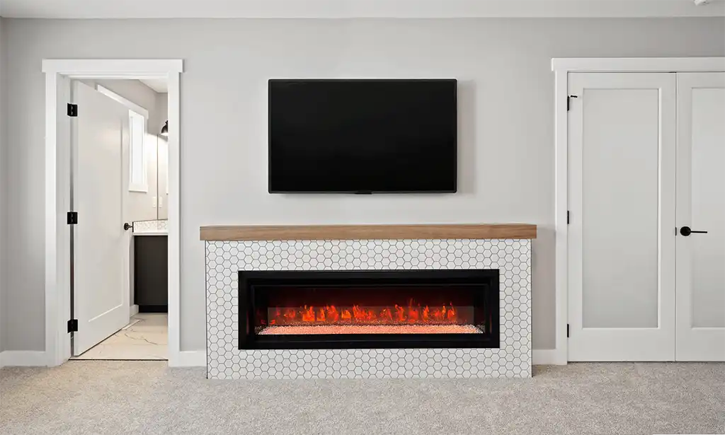 modern electric fireplace